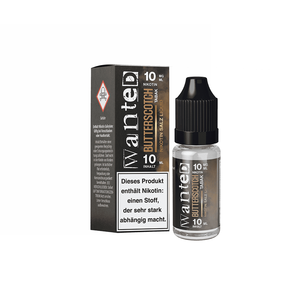 Liquid Butterscotch Tabak - Wanted Overdosed Nikotinsalz 10mg