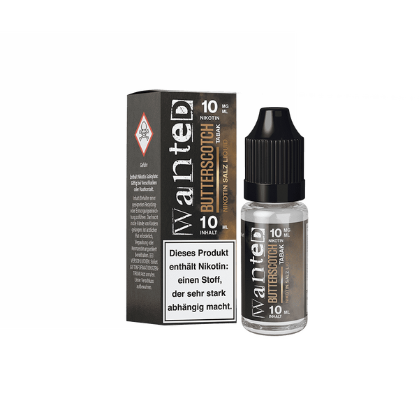 Liquid Butterscotch Tabak - Wanted Overdosed Nikotinsalz 10mg