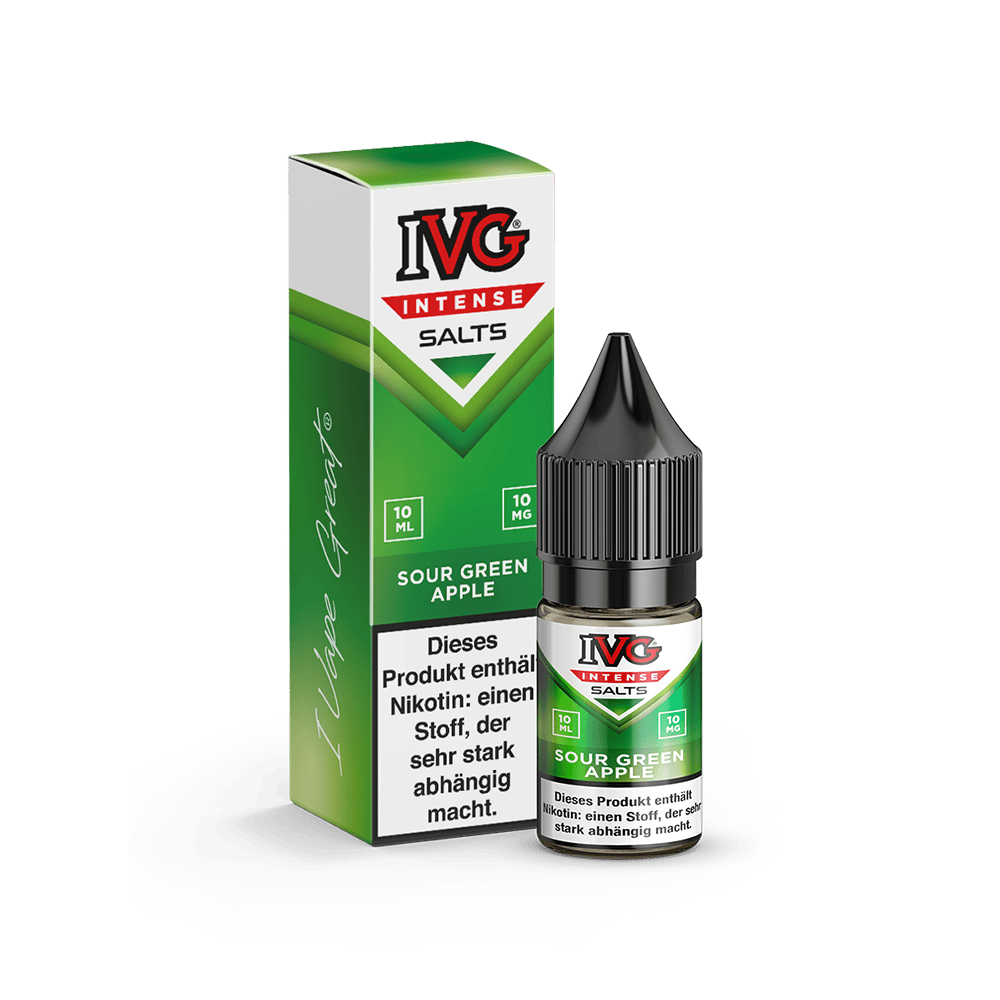 IVG Intense Nikotinsalz - Sour Green Apple - Liquid 10mg 10ml  C