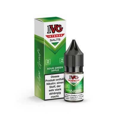 IVG Intense Nikotinsalz - Sour Green Apple - Liquid 10mg 10ml  C