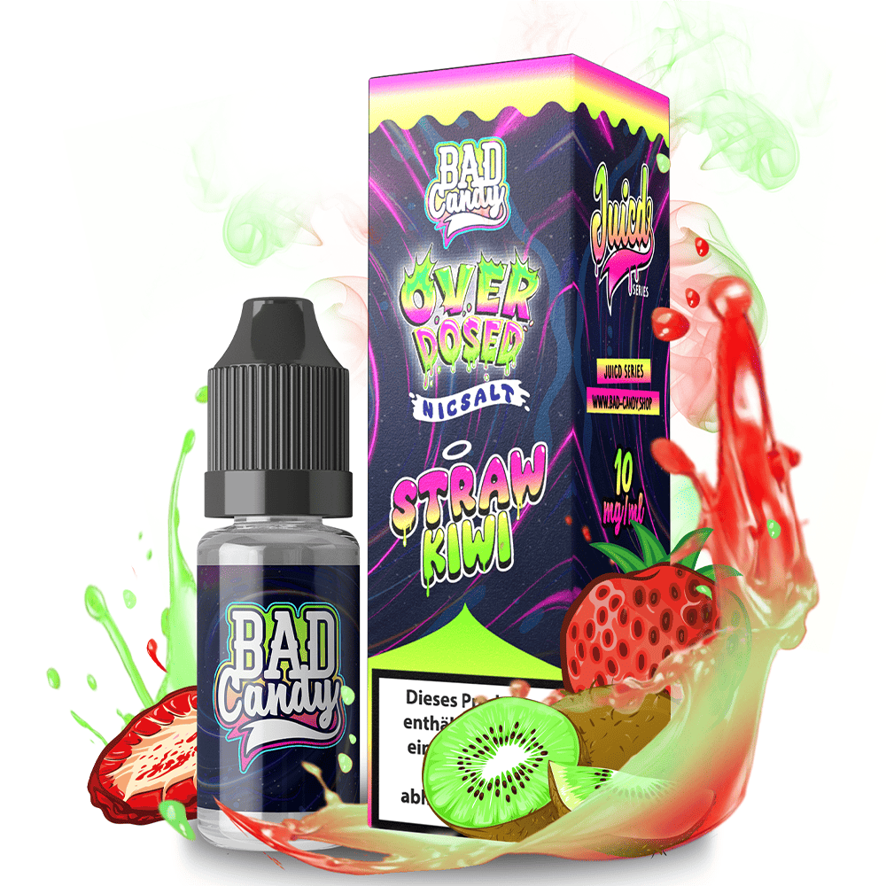Liquid Straw Kiwi - Bad Candy Nikotinsalz Liquid Straw Kiwi - Bad Candy Nikotinsalz