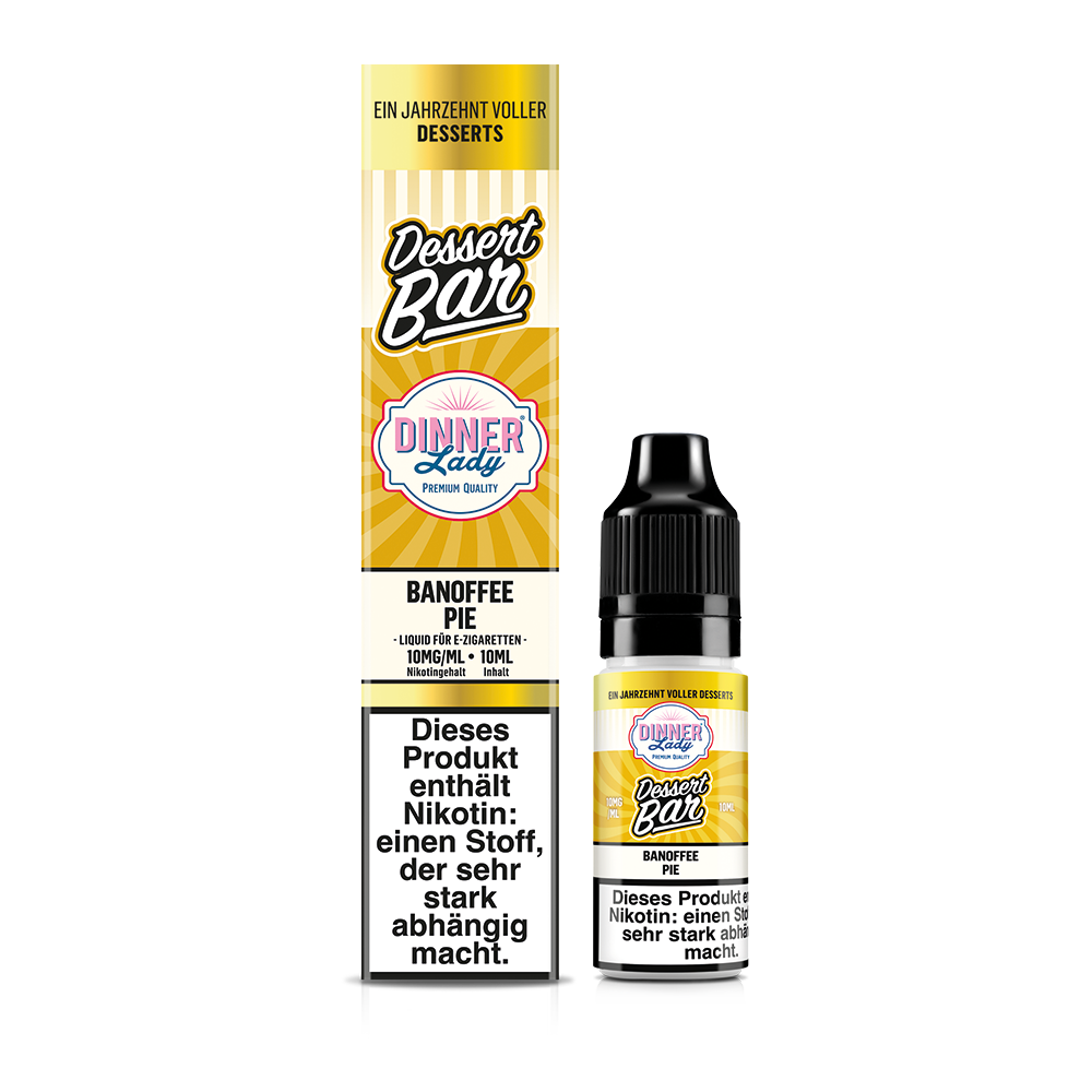 Dinner Lady Nikotinsalz Banoffee Pie 50/50 10ml Liquid 10mg