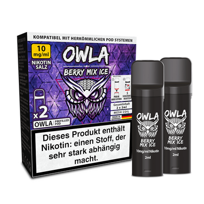 OWLA Pod - Berry Mix Ice - 10mg Nikotinsalz OWLA Pod - Berry Mix Ice - 10mg Nikotinsalz