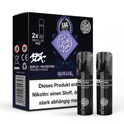 2x 187 Strassenbande Einweg Pod Quelle SA4 Edition 20mg Nikotinsalz 2ml 2x 187 Strassenbande Einweg Pod Quelle SA4 Edition 20mg Nikotinsalz 2ml