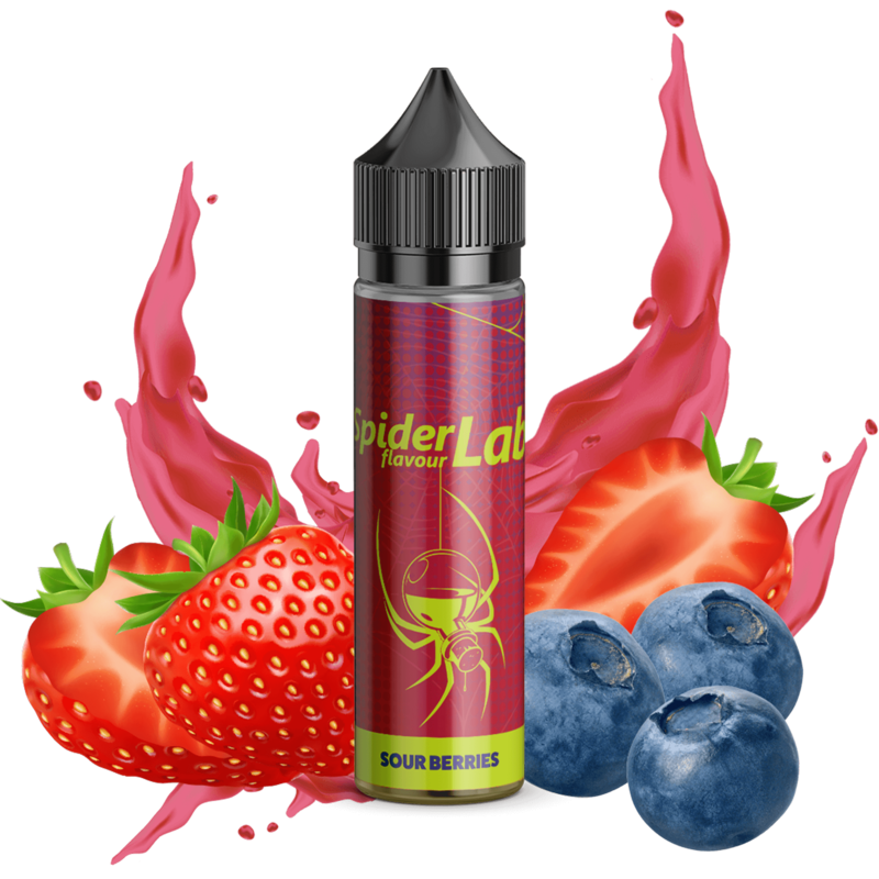 Spider Lab Aroma - Sour Berries - 8ml Aroma in 60ml Flasche Spider Lab Aroma - Sour Berries - 8ml Aroma in 60ml Flasche