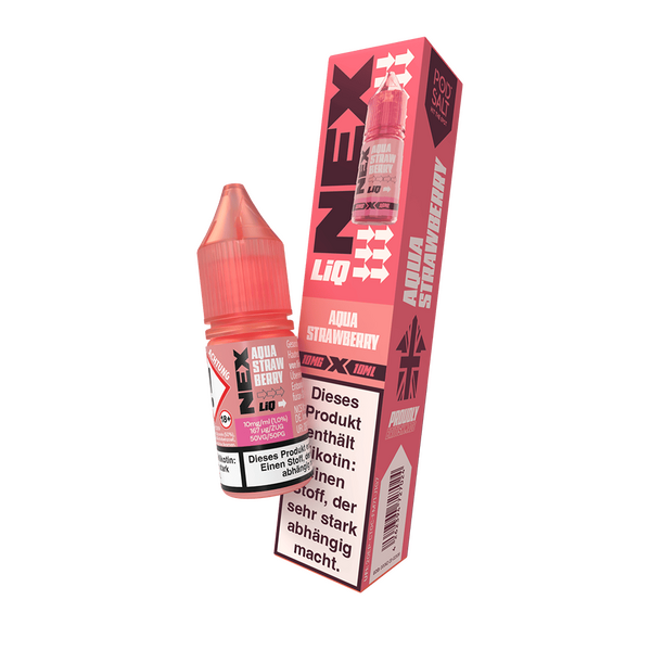 Liquid Aqua Strawberry - Nex Liq Nikotinsalz 10mg Liquid Aqua Strawberry - Nex Liq Nikotinsalz 10mg