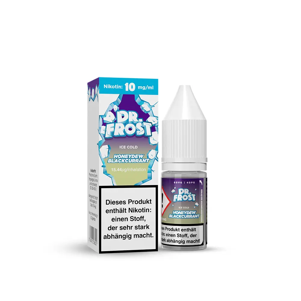 Liquid Ice Cold Honeydew & Blackcurrant - Dr. Frost Nikotinsalz 10mg Liquid Ice Cold Honeydew & Blackcurrant - Dr. Frost Nikotinsalz 10mg