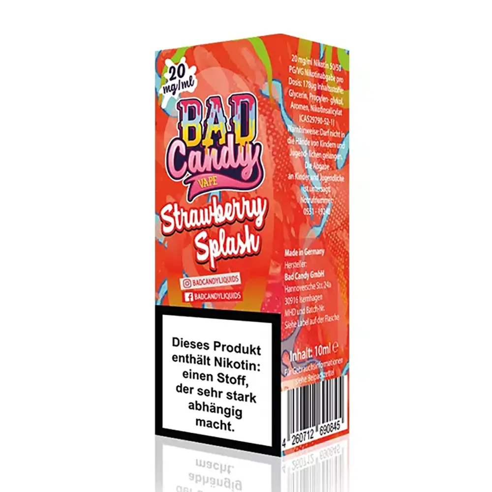 Liquid Strawberry Splash - Bad Candy Nikotinsalz Liquid Strawberry Splash - Bad Candy Nikotinsalz