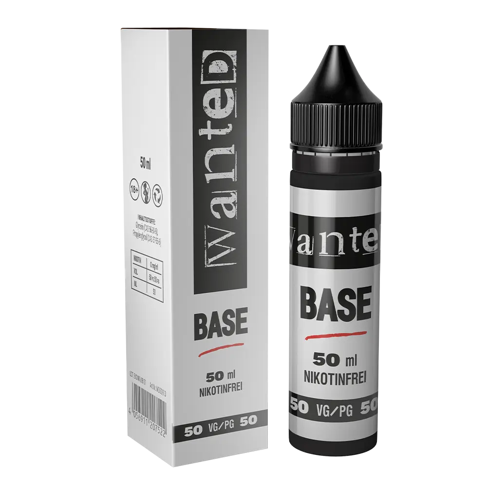 Wanted Base 50/50 50ml in 60ml Flasche  D