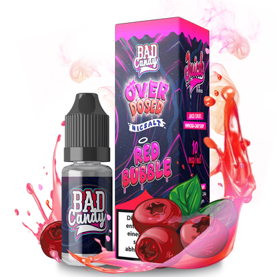 Liquid Red Bubble - Bad Candy Nikotinsalz 10mg Liquid Red Bubble - Bad Candy Nikotinsalz 10mg