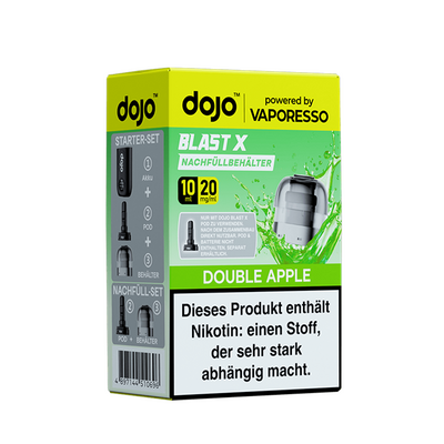 Vaporesso dojo Blast X Einweg Pod - Double Apple - 20mg Vaporesso dojo Blast X Einweg Pod - Double Apple - 20mg