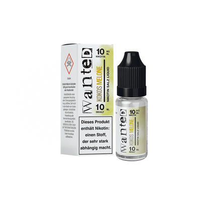 Liquid Kokos Melone - Wanted Overdosed Nikotinsalz 10mg