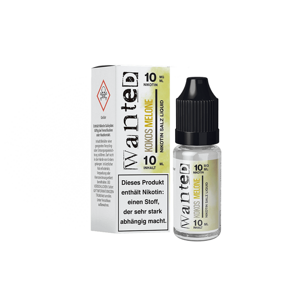 Liquid Kokos Melone - Wanted Overdosed Nikotinsalz 10mg