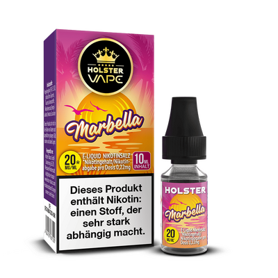 Holster Nikotinsalz - Marbella - Liquid 20mg Holster Nikotinsalz - Marbella - Liquid 20mg