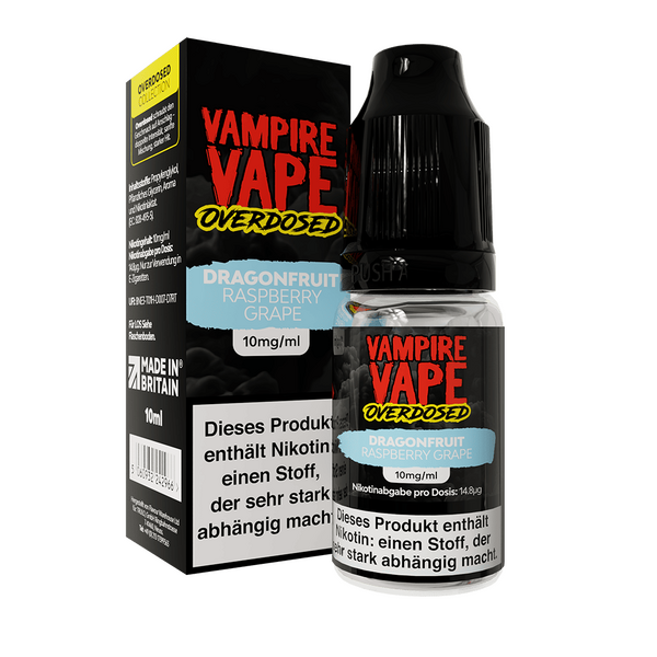 Vampire Vape Nikotinsalz - Dragonfruit Raspberry Grape - Liquid 10mg 10ml  C