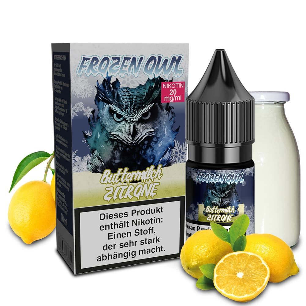Liquid Buttermilch Zitrone - Frozen OWL Nikotinsalz 20mg
