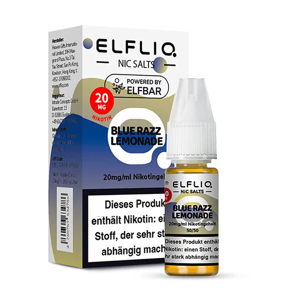 Liquid Blue Razz Lemonade - Elfliq Nikotinsalz Liquid Blue Razz Lemonade - Elfliq Nikotinsalz