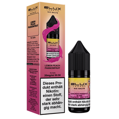 Liquid Lemon Peach Passion - Elux Nikotinsalz 20mg Liquid Lemon Peach Passion - Elux Nikotinsalz 20mg