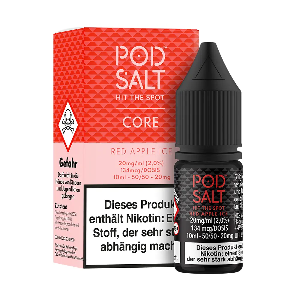 Liquid Red Apple Ice - Pod Salt Core Nikotinsalz Liquid Red Apple Ice - Pod Salt Core Nikotinsalz