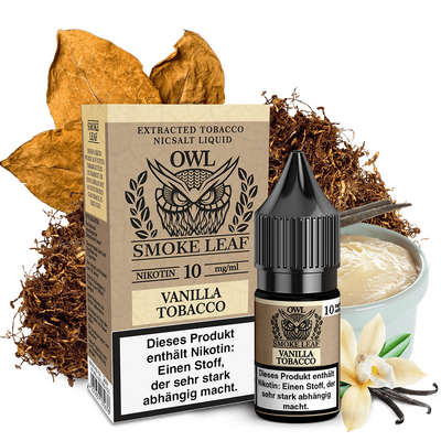 Liquid Vanilla Tobacco - OWL Smoke Leaf Nikotinsalz Liquid Vanilla Tobacco - OWL Smoke Leaf Nikotinsalz