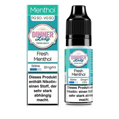 Liquid Fresh Menthol - Dinner Lady 12mg