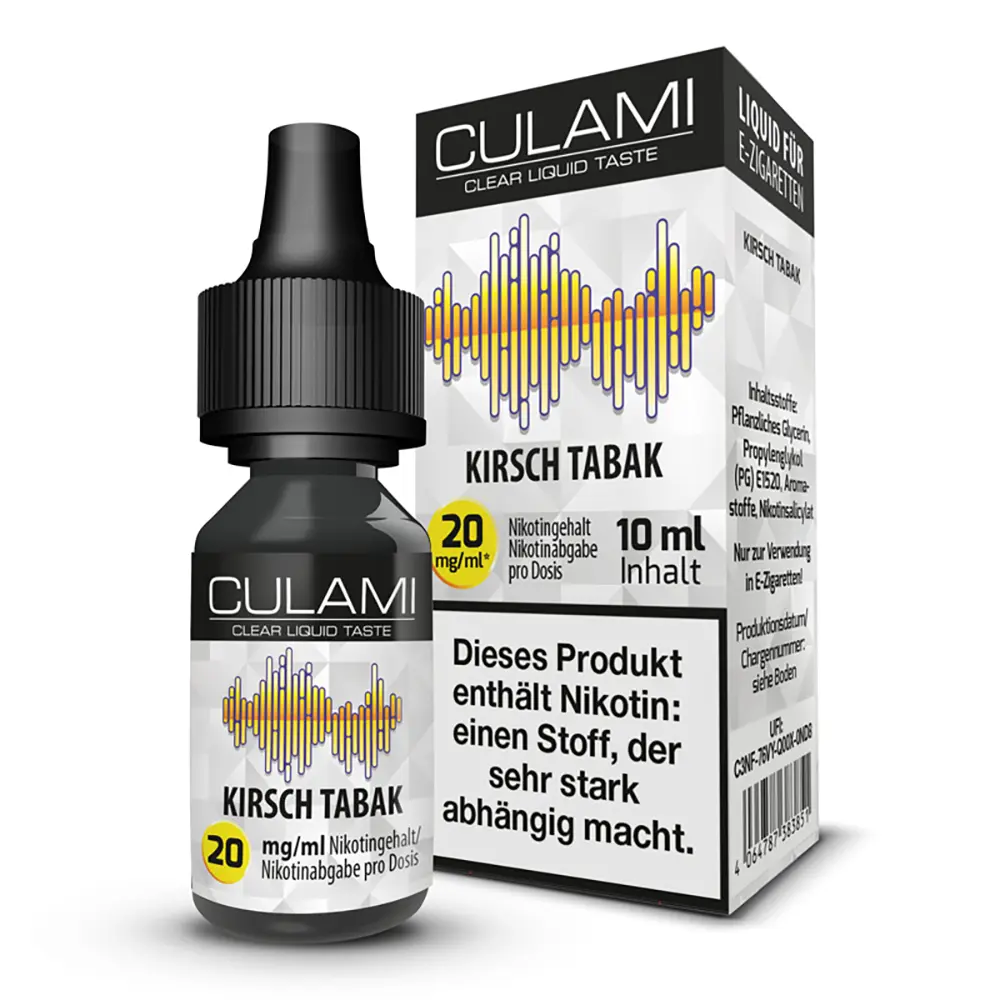 Liquid Kirsch Tabak - CULAMI Nikotinsalz 20mg Liquid Kirsch Tabak - CULAMI Nikotinsalz 20mg
