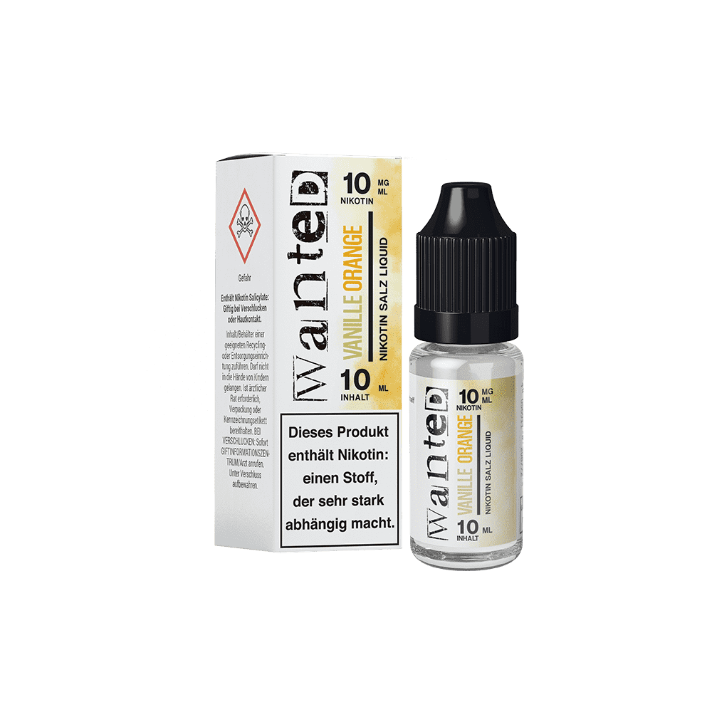 Liquid Vanille Orange - Wanted Overdosed Nikotinsalz Liquid Vanille Orange - Wanted Overdosed Nikotinsalz