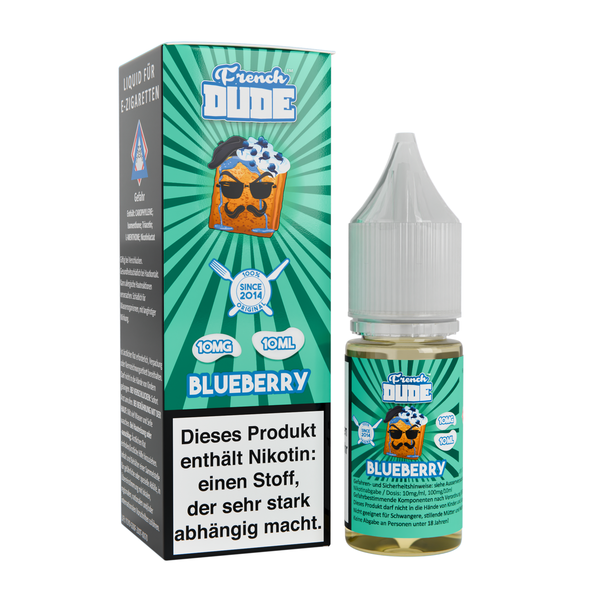 French Dude Blueberry Nikotinsalz Liquid