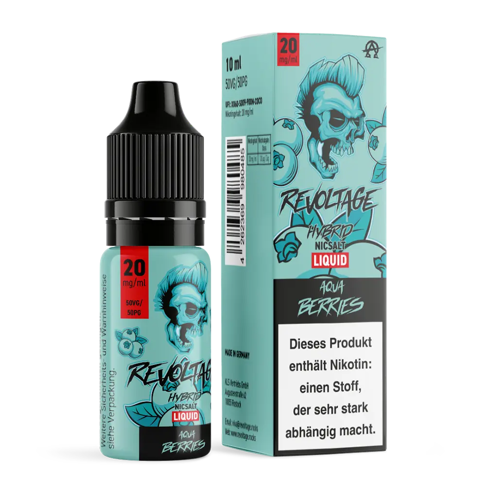 Liquid Aqua Berries - Revoltage Hybrid Nikotinsalz Liquid Aqua Berries - Revoltage Hybrid Nikotinsalz