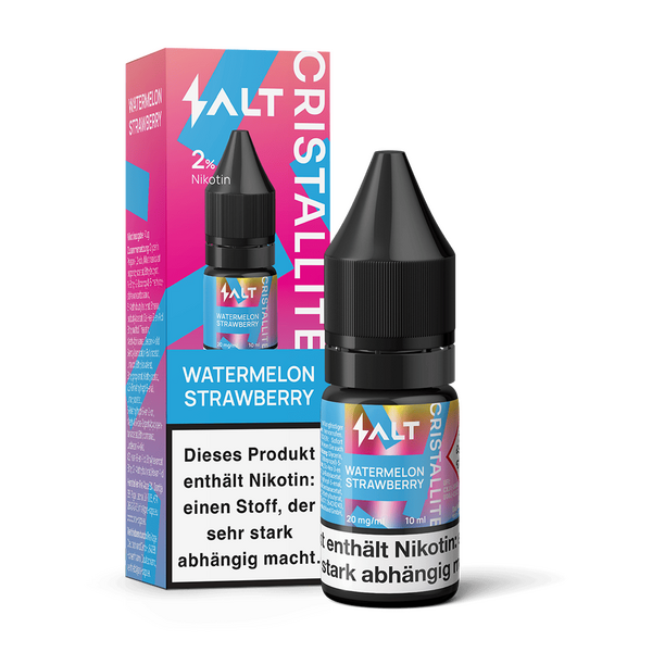SALT Cristallite Nikotinsalz - Watermelon Strawberry - 10ml Liquid 20mg C SALT Cristallite Nikotinsalz - Watermelon Strawberry - 10ml Liquid 20mg C