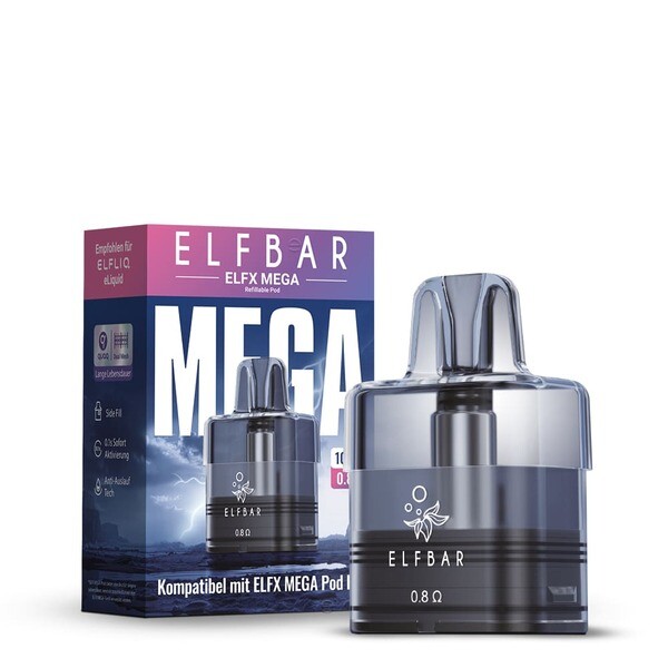 Elfbar ELFX Mega 10ml Pod 0,8 Ohm Elfbar ELFX Mega 10ml Pod 0,8 Ohm