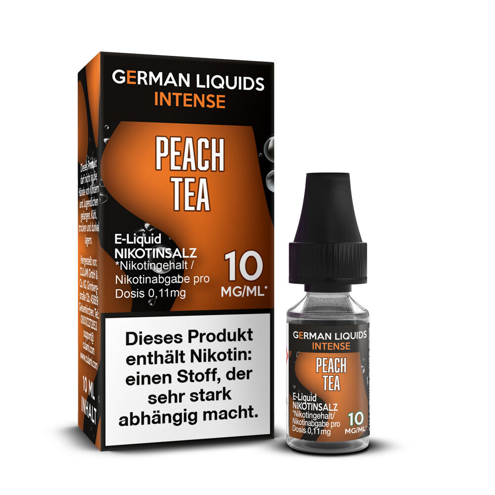 German Liquids Intense - Peach Tea - Nikotinsalz Liquid