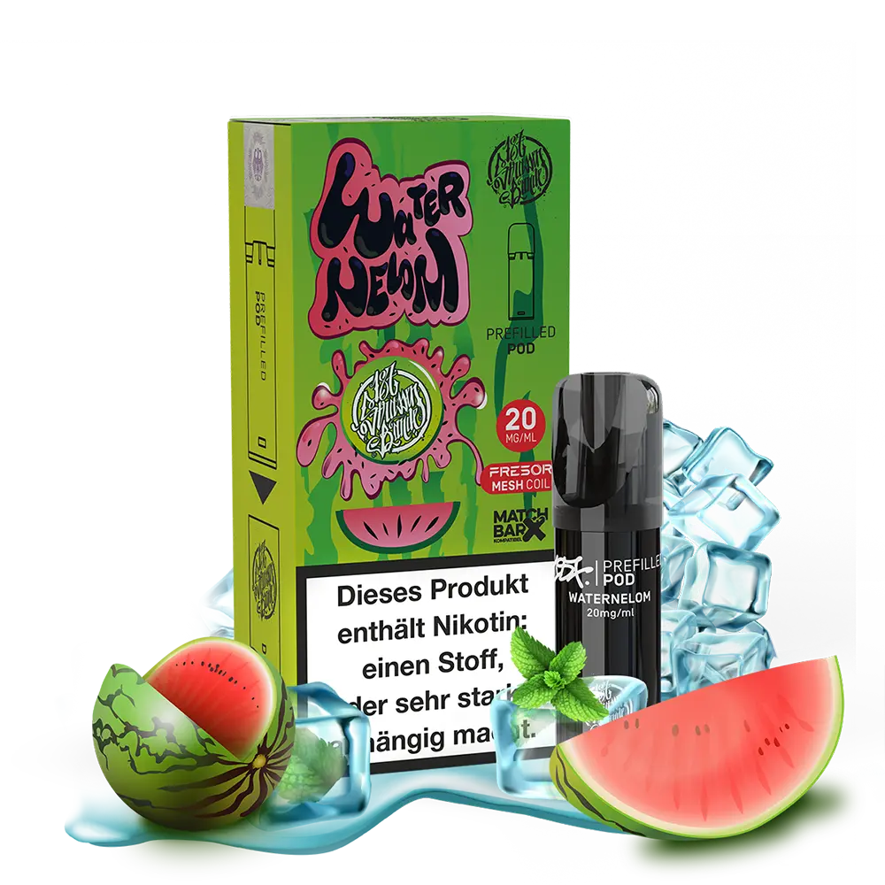 187 Strassenbande - Waternelom - E-Shisha Pod 20mg Nikotinsalz 187 Strassenbande - Waternelom - E-Shisha Pod 20mg Nikotinsalz