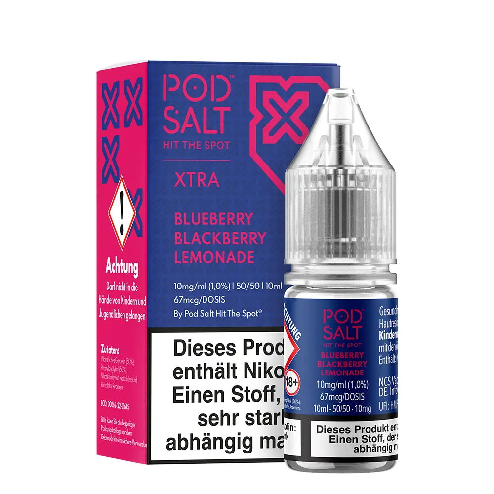 Liquid Blueberry Blackberry Lemonade - Pod Salt Xtra Nikotinsalz 10mg