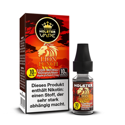 Holster Nikotinsalz - Lion Punch - Liquid 10mg Holster Nikotinsalz - Lion Punch - Liquid 10mg