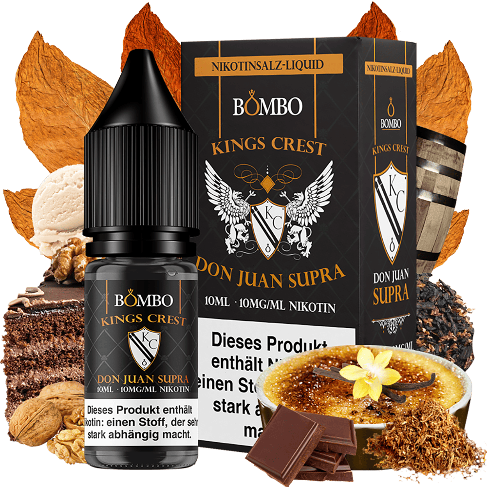 Kings Crest Nikotinsalz - Don Juan Supra - 10mg Kings Crest Nikotinsalz - Don Juan Supra - 10mg