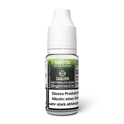 Liquid Shota Saure Beeren - Samurai Nikotinsalz 20mg