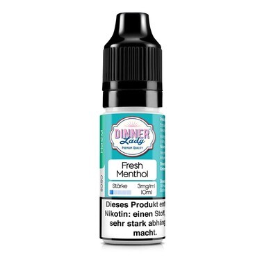Liquid Fresh Menthol - Dinner Lady 3mg Liquid Fresh Menthol - Dinner Lady 3mg