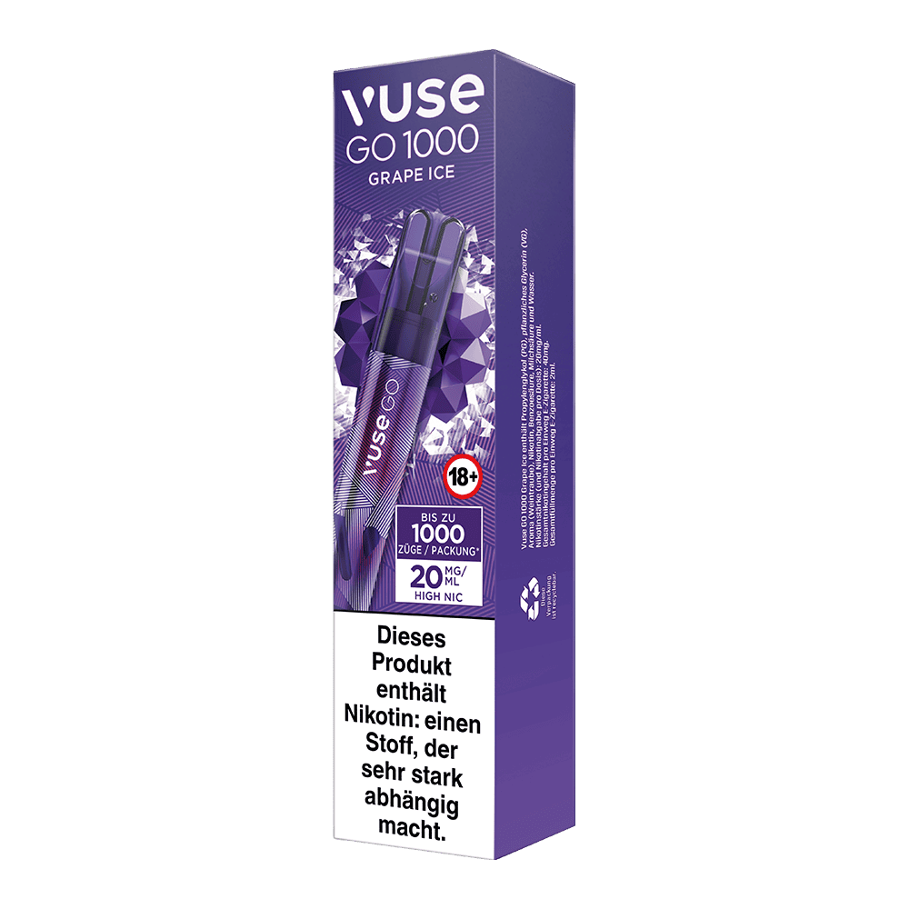 Vuse GO 1000 Grape Ice 20mg Vuse GO 1000 Grape Ice 20mg