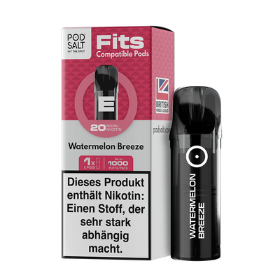 Pod Salt Fits Pods Einweg Pod - Watermelon Breeze - 20mg Nikotinsalz 2ml