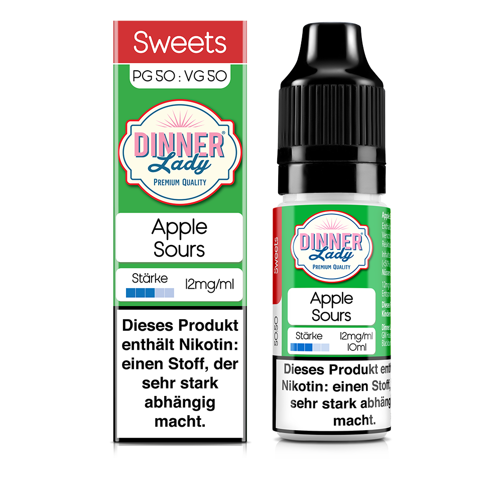 Dinner Lady Liquid - Apple Sours - 12mg