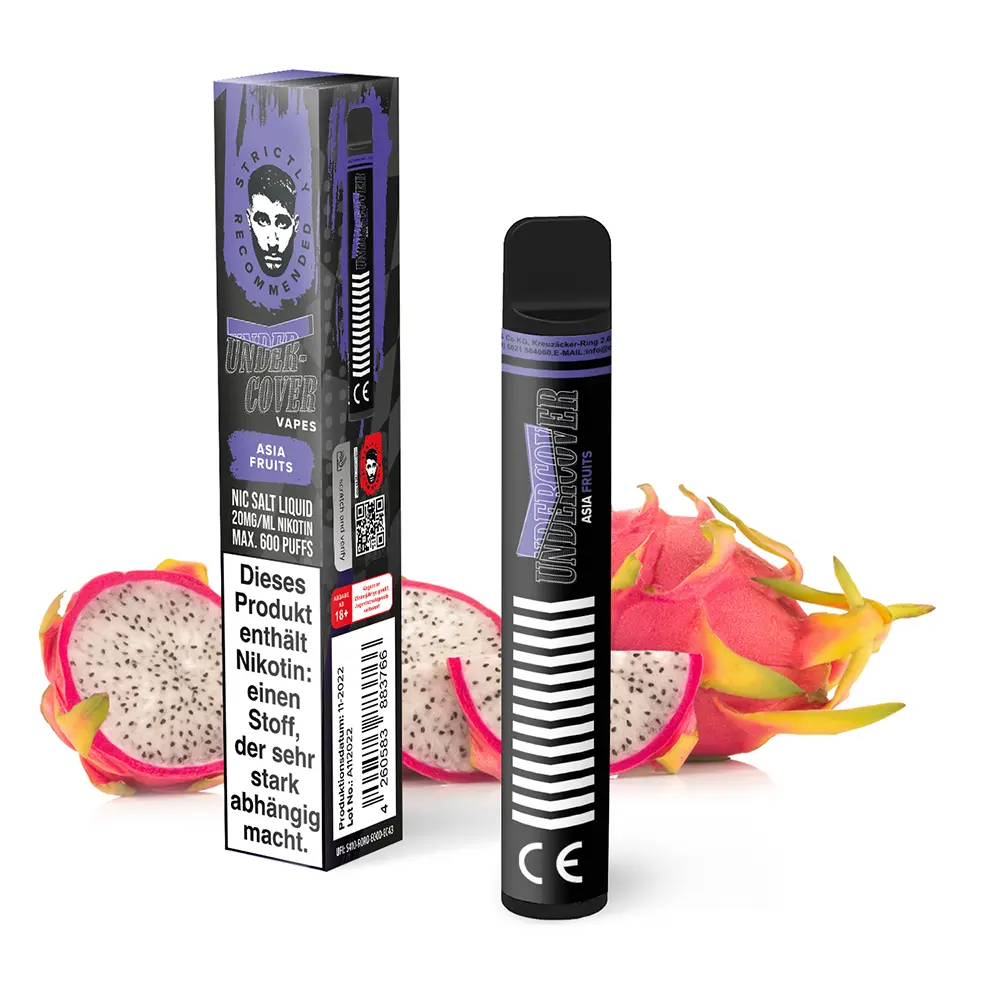 Undercover Vapes Asia Fruits Einweg E-Zigarette Undercover Vapes Asia Fruits Einweg E-Zigarette