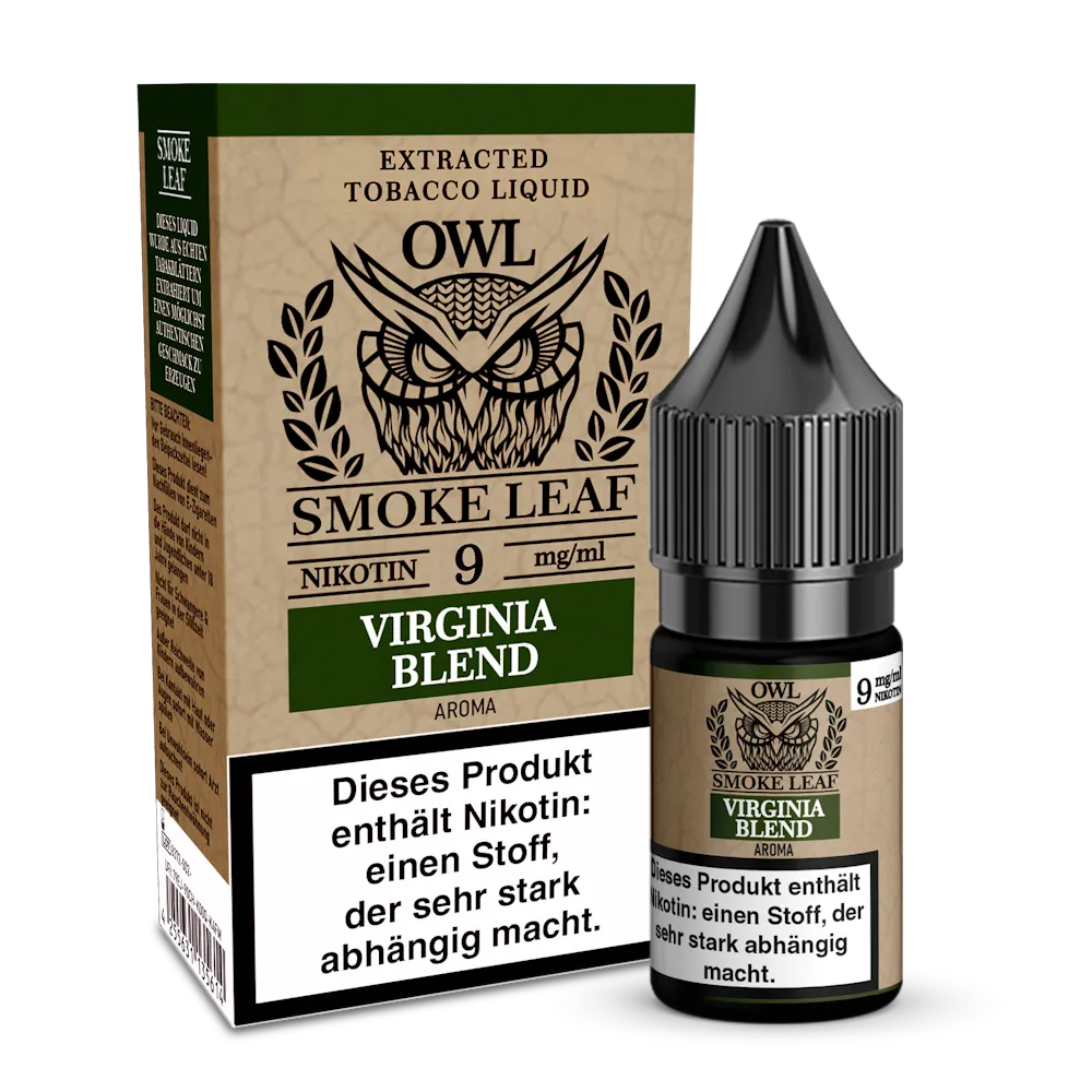 OWL Smoke Leaf Liquid - Virginia Blend Tobacco - 9mg