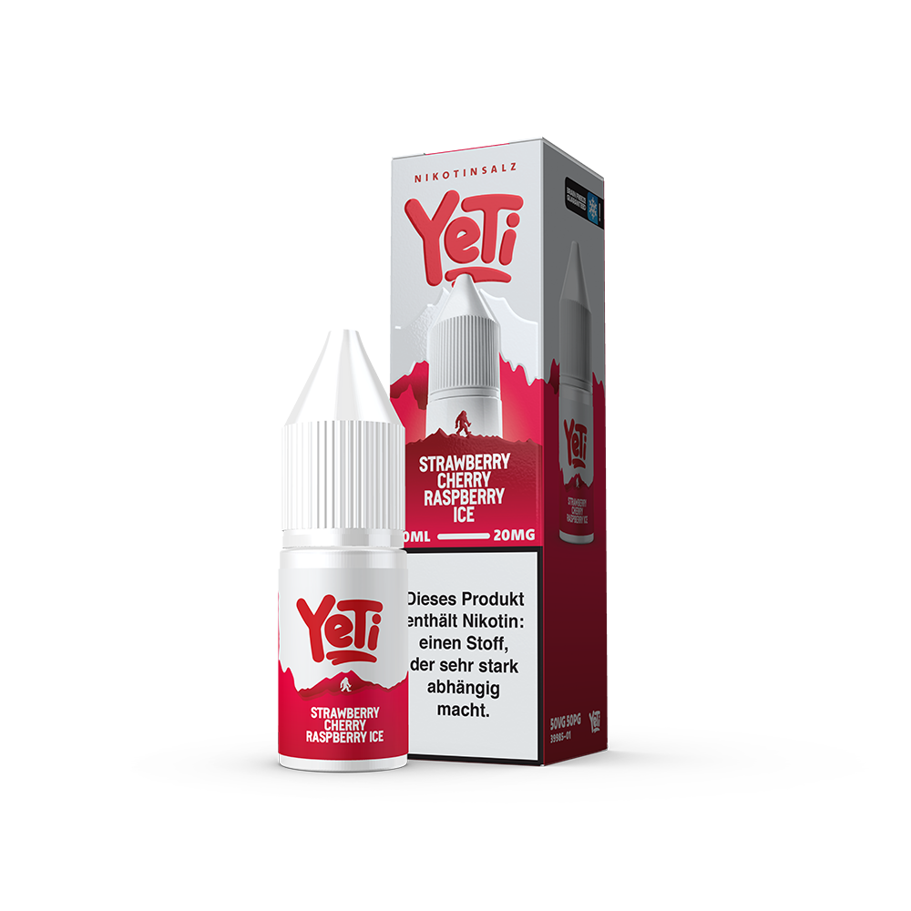 Liquid Strawberry Cherry Raspberry Ice - Yeti Summit Nikotinsalz Liquid Strawberry Cherry Raspberry Ice - Yeti Summit Nikotinsalz