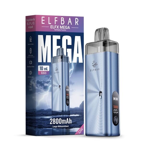Elfbar ELFX Mega Kit Cyan