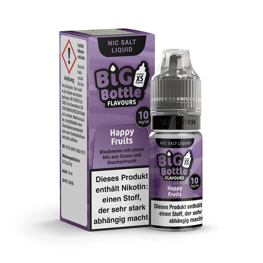 Liquid Happy Fruits - Big Bottle Flavours Nikotinsalz 10mg Liquid Happy Fruits - Big Bottle Flavours Nikotinsalz 10mg