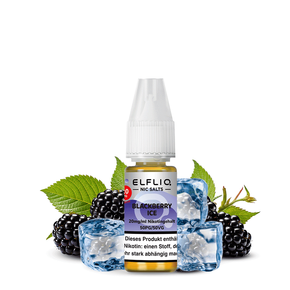 Elfliq by Elfbar Nikotinsalz - Blackberry Ice - Liquid 20mg 10ml  C