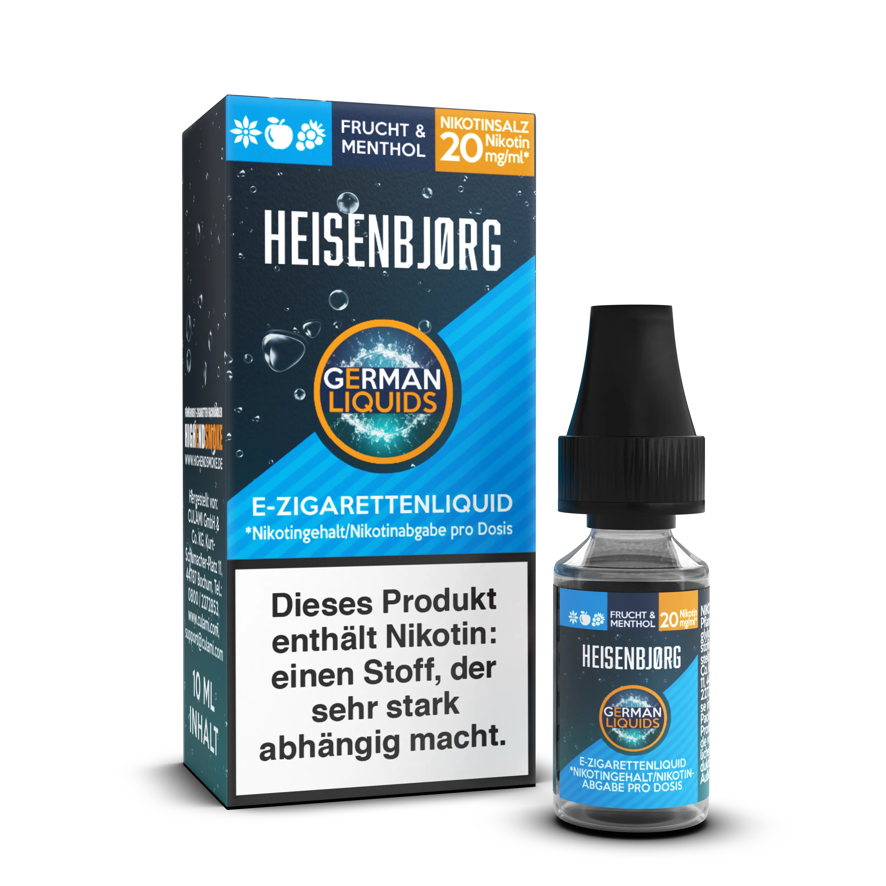 Liquid Heisenbjorg - German Liquids Nikotinsalz 20mg Liquid Heisenbjorg - German Liquids Nikotinsalz 20mg