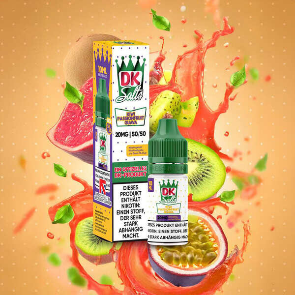 DK Salts Nikotinsalz - Kiwi Passionfruit Guava - Liquid 20mg 10ml C DK Salts Nikotinsalz - Kiwi Passionfruit Guava - Liquid 20mg 10ml C