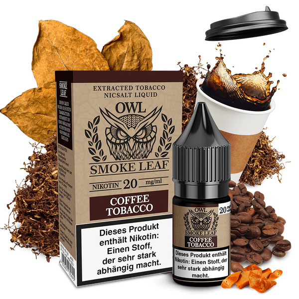 Liquid Coffee Tobacco - OWL Smoke Leaf Nikotinsalz Liquid Coffee Tobacco - OWL Smoke Leaf Nikotinsalz